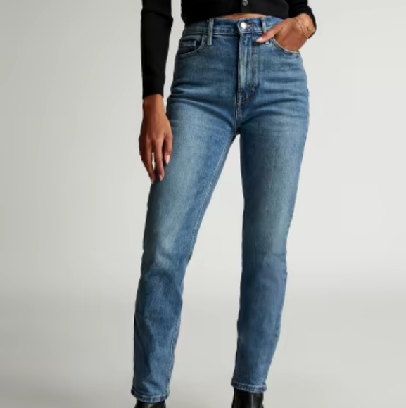 EVERLANE the original cheeky jean BLUE 26 cropped - Picture 1 of 12